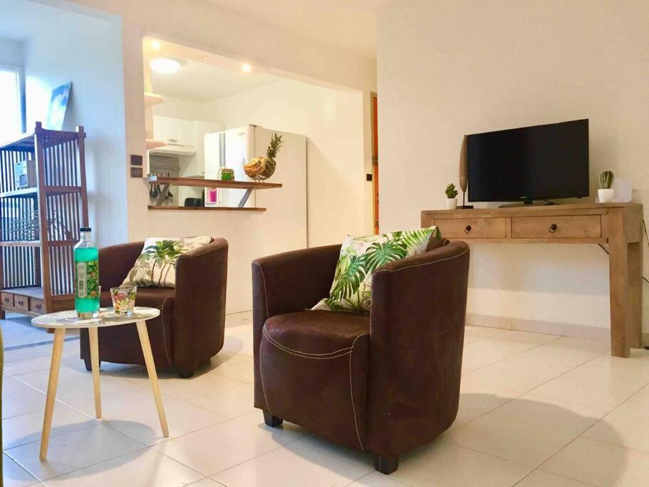 Hamo Tropical Piscine Proche Plage Apartment Sainte-Anne Bagian luar foto
