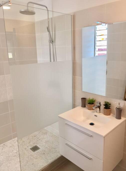 Hamo Tropical Piscine Proche Plage Apartment Sainte-Anne Bagian luar foto